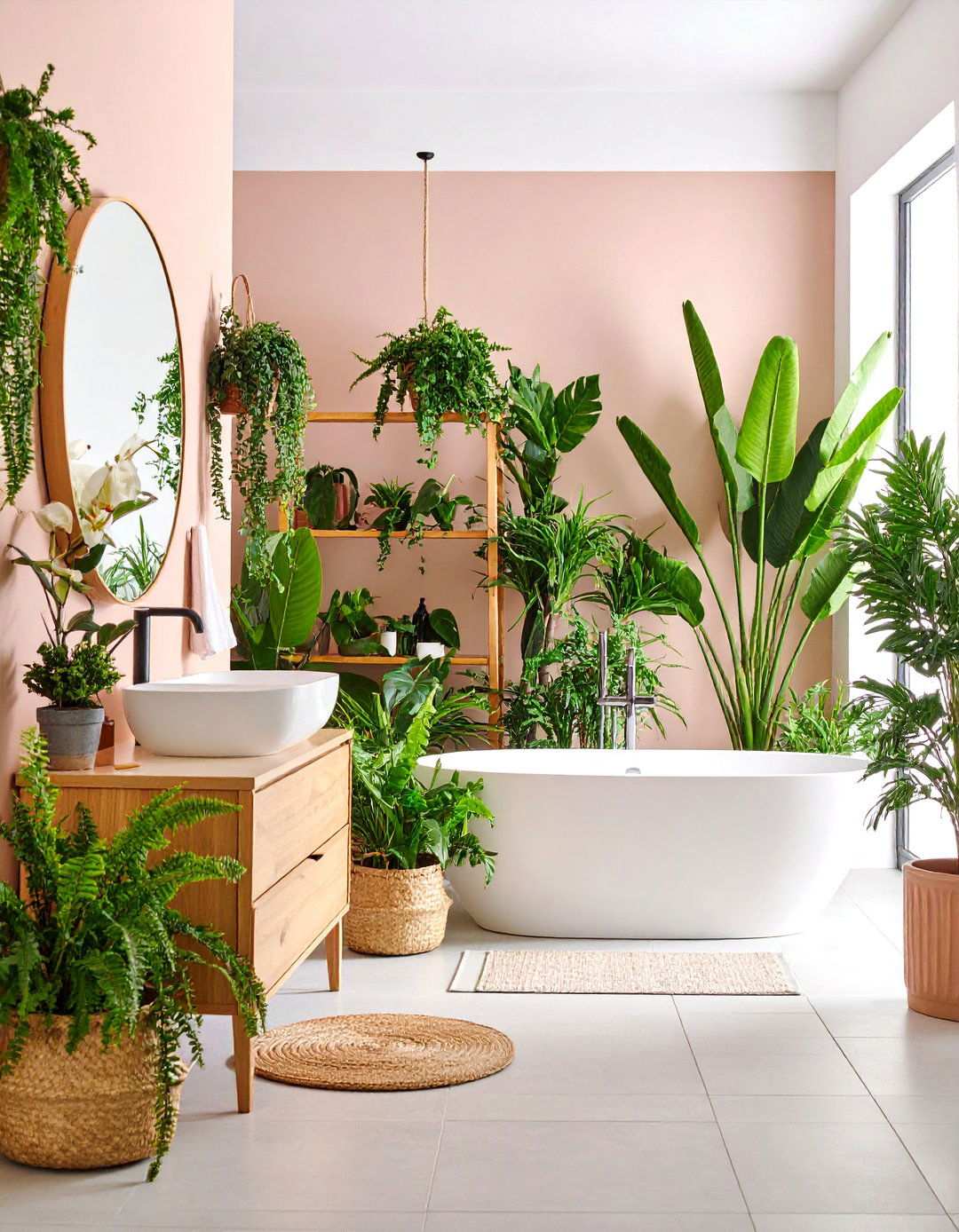 Plant Filled Bathroom Oases - 24 Maximalist Bathroom Design Ideas