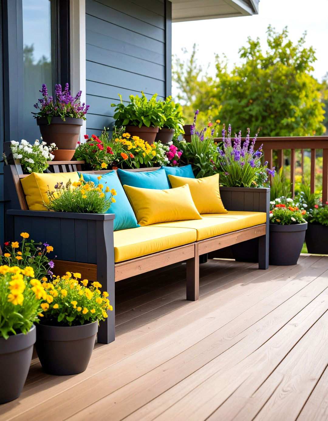 Plant Stand Benches - 24 Outdoor Plant Stand Ideas
