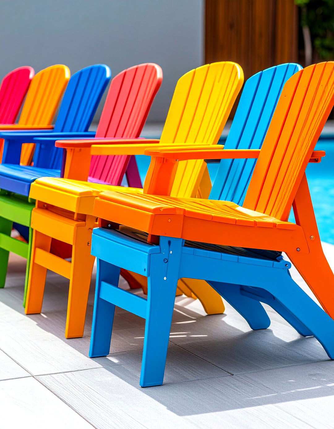 Plastic Resin Pool Chairs - 24 Pool Furniture Ideas