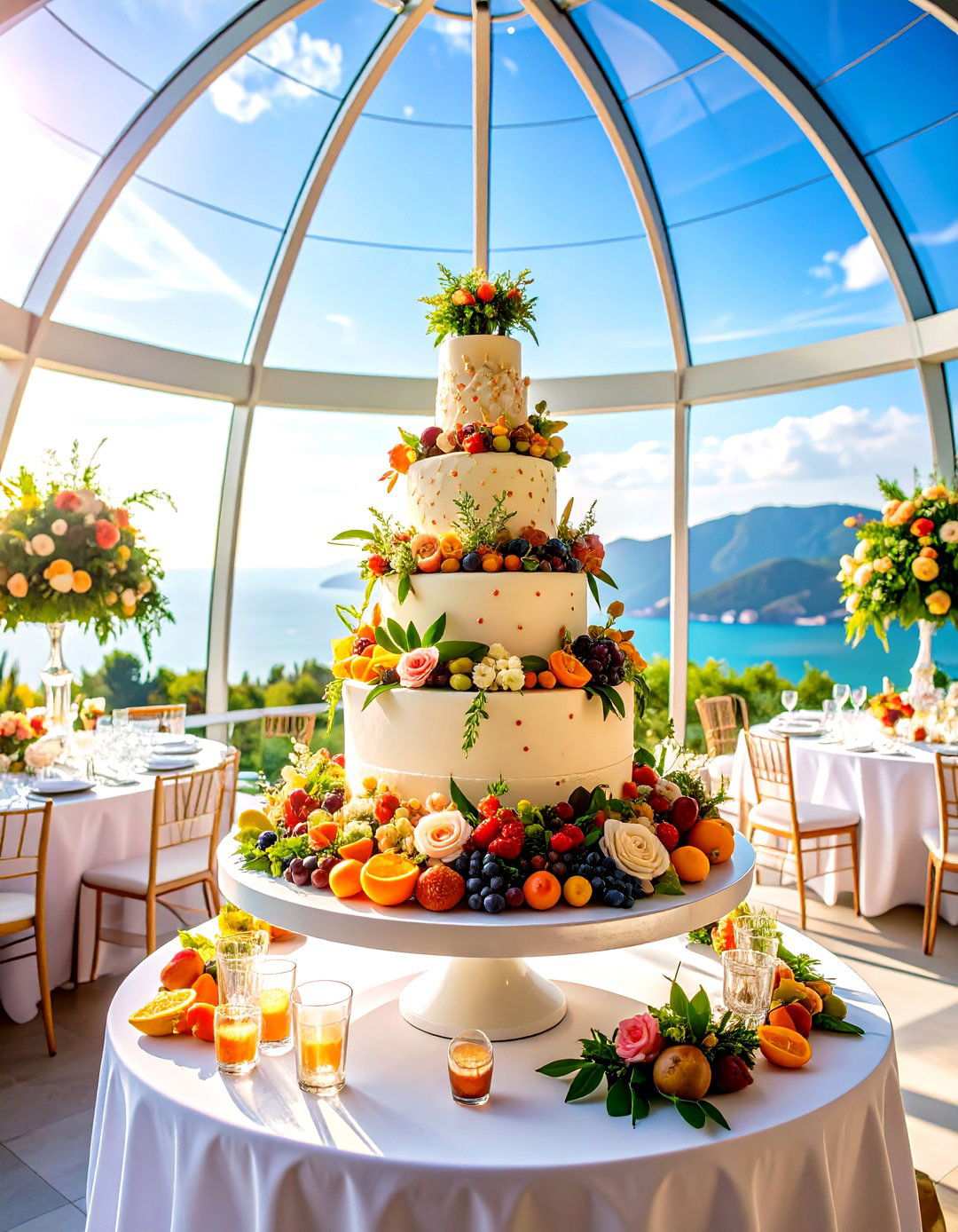 Playful Dome Shaped Wedding Cakes - 24 Wedding Cake Ideas