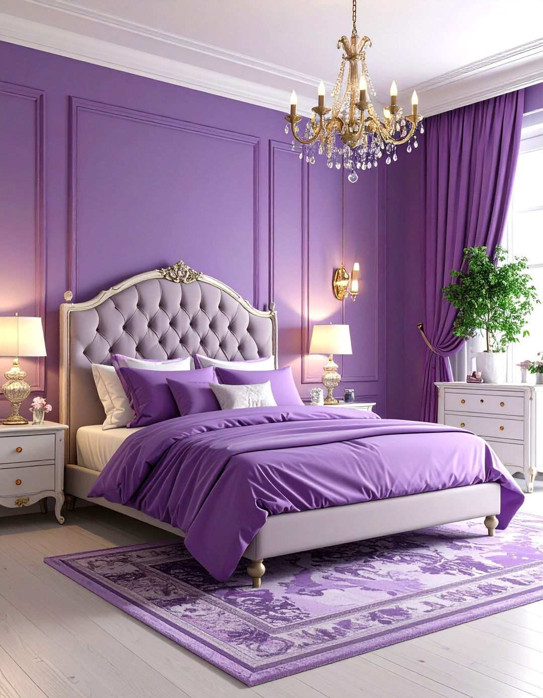 Plum Romantic Bedroom Hideaway - 24 Purple Bedroom Ideas