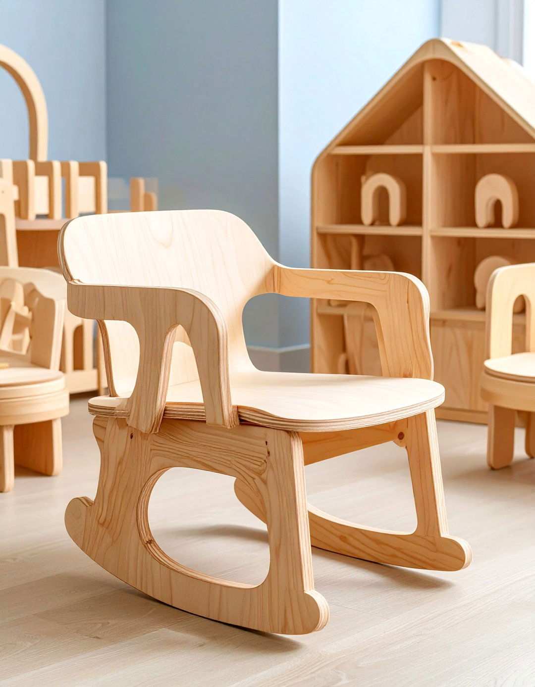 Plywood Furniture and Built ins - 24 Mid-century Modern Nursery Ideas