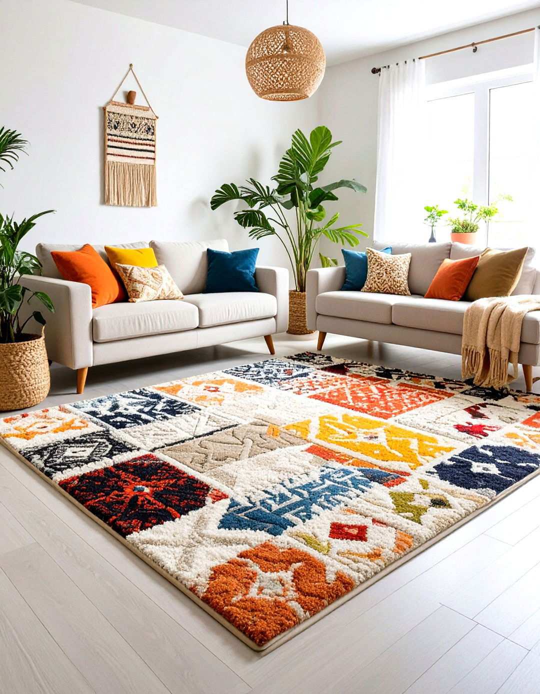 Polypropylene Family Friendly Rugs - 24 Living Room Rug Ideas