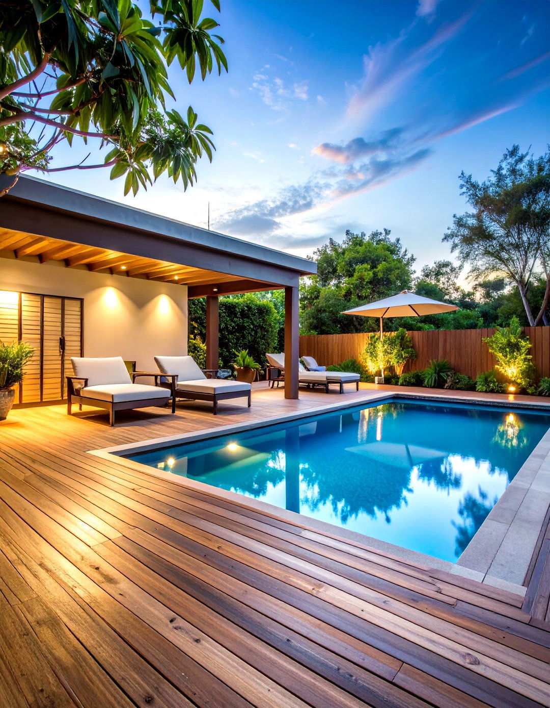 Pool Deck Integration - 24 Mobile Home Deck Ideas