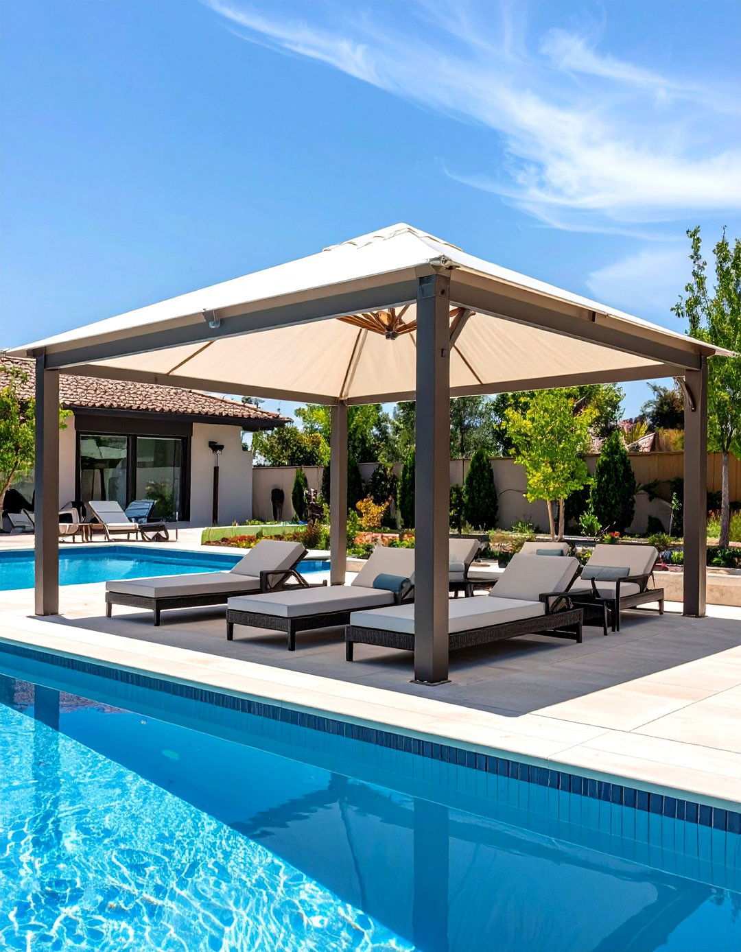 Pool Deck Shade Structures - 24 Shade Ideas