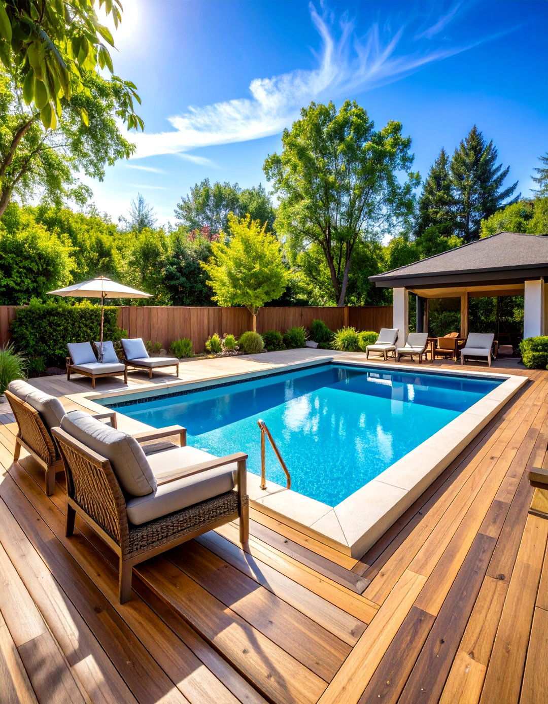 Pool Deck Surround Platform - 24 Small Deck Ideas