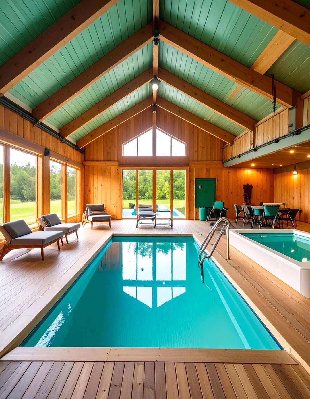 Pool House Pole Barn Recreation - 24 Pole Barn Interior Ideas