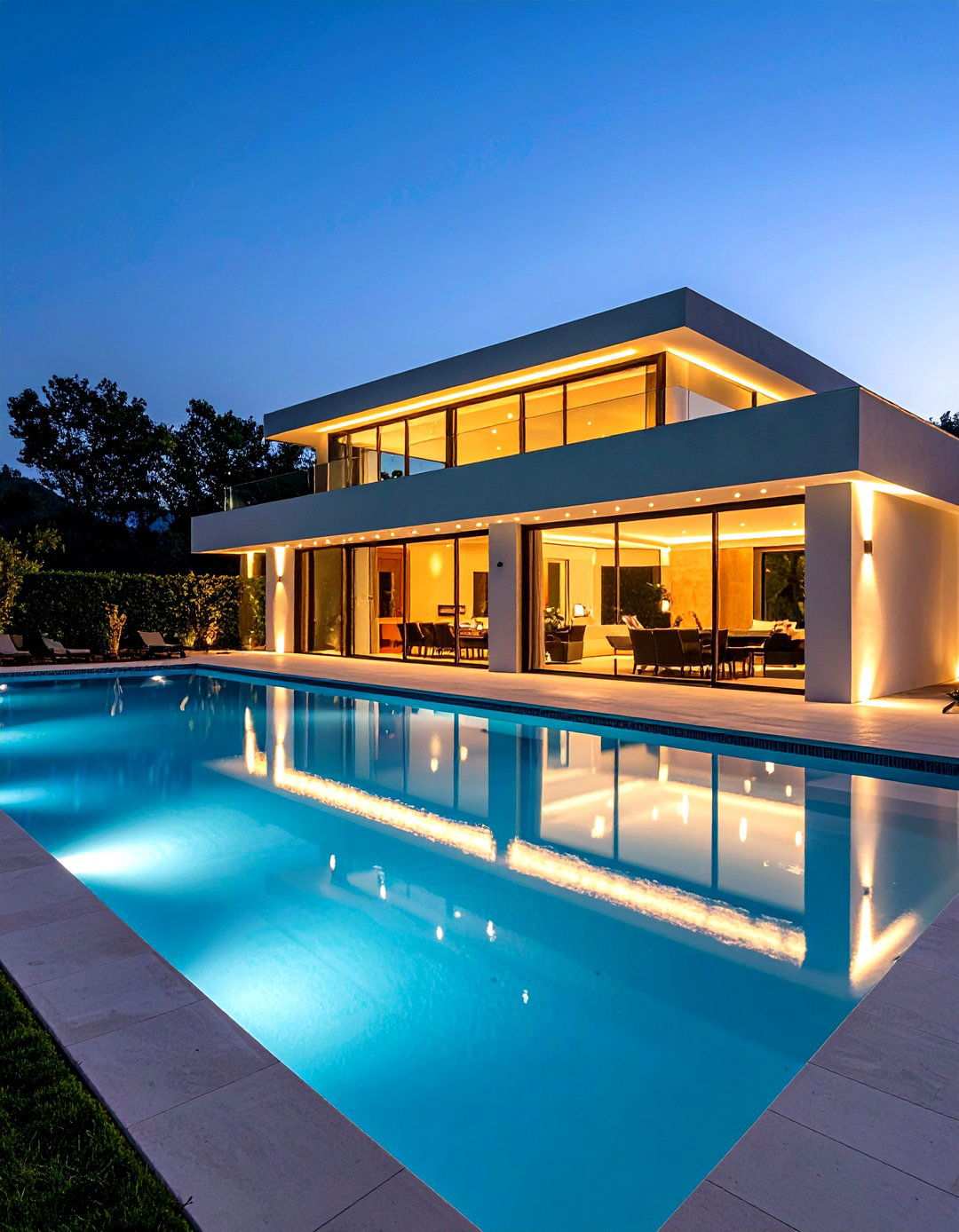 Pool Niche Architectural Lighting - 24 Pool Lighting Ideas