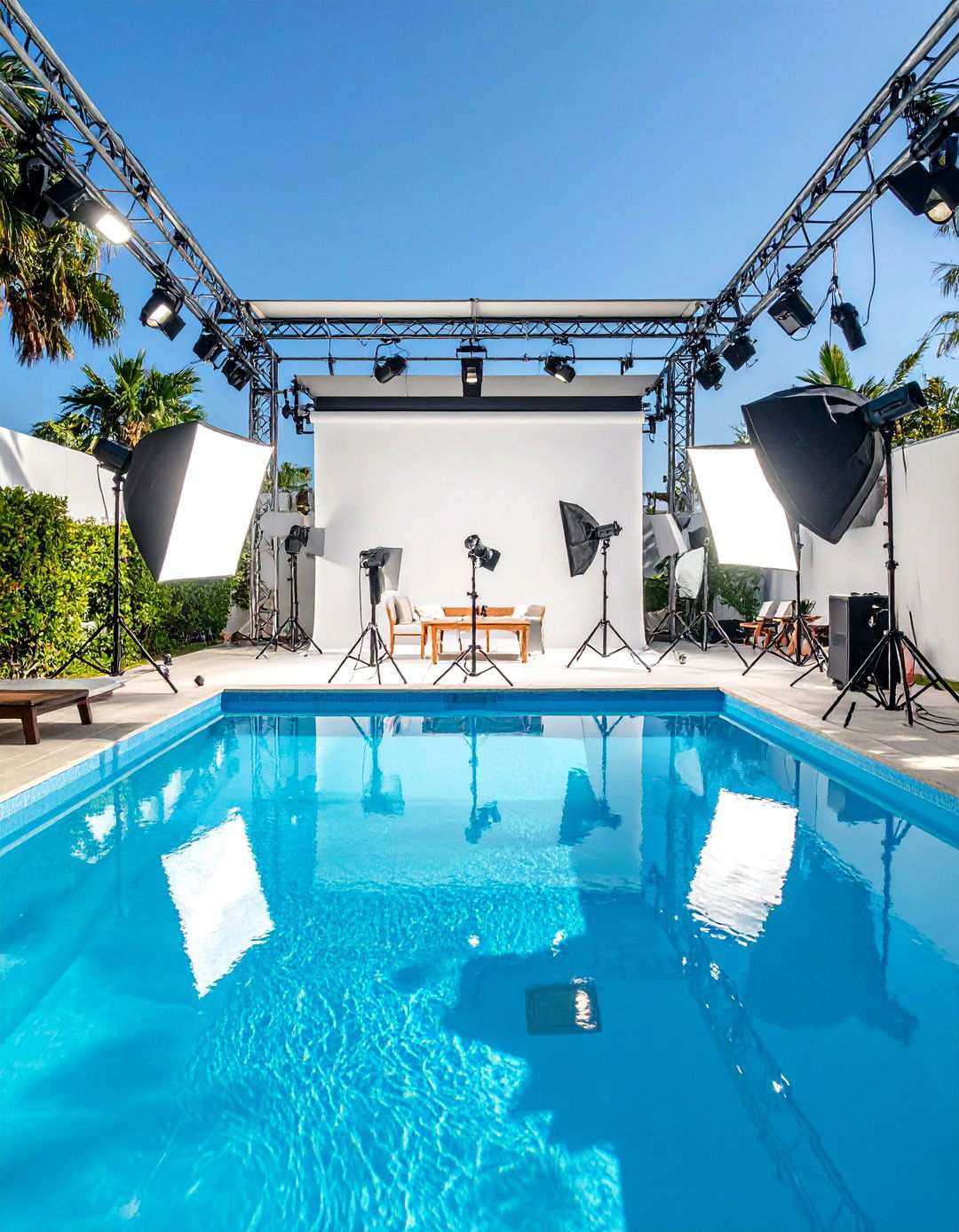 Pool Photography Studio Setup - 24 Pool Party Ideas
