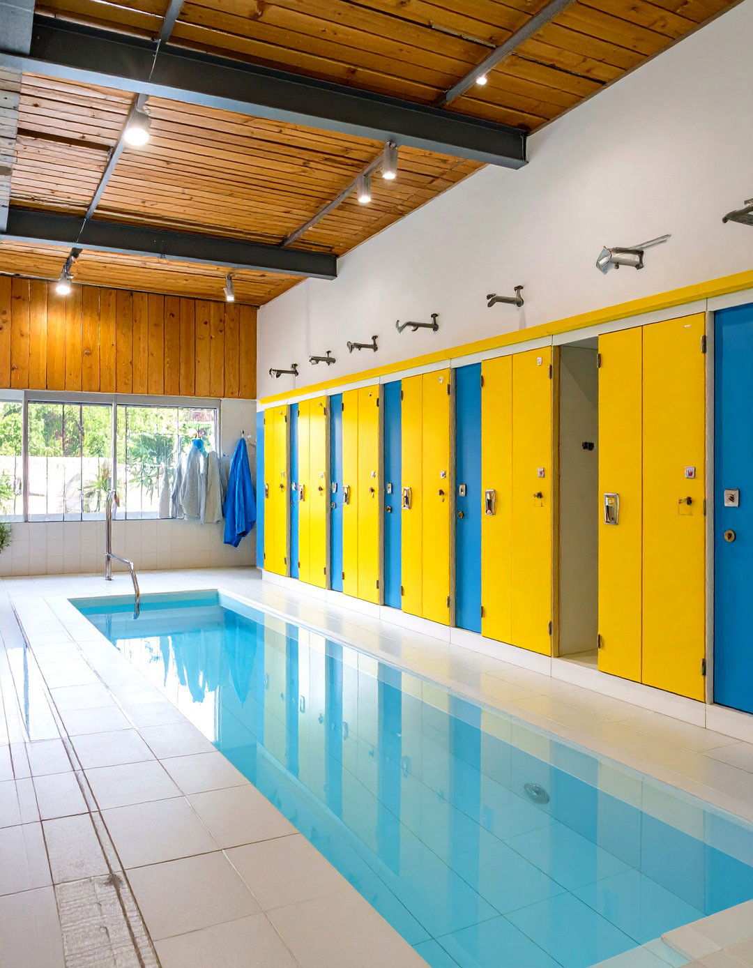 Poolside Laundry and Changing Station - 24 Outdoor Laundry Area Design Ideas