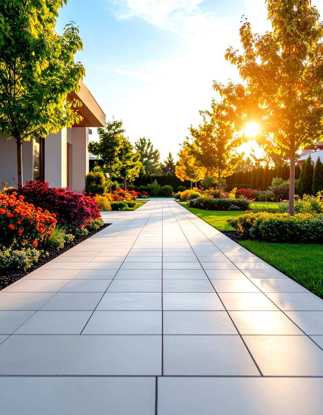 Porcelain Paver Modern Minimalist - 24 Rock Walkway Ideas