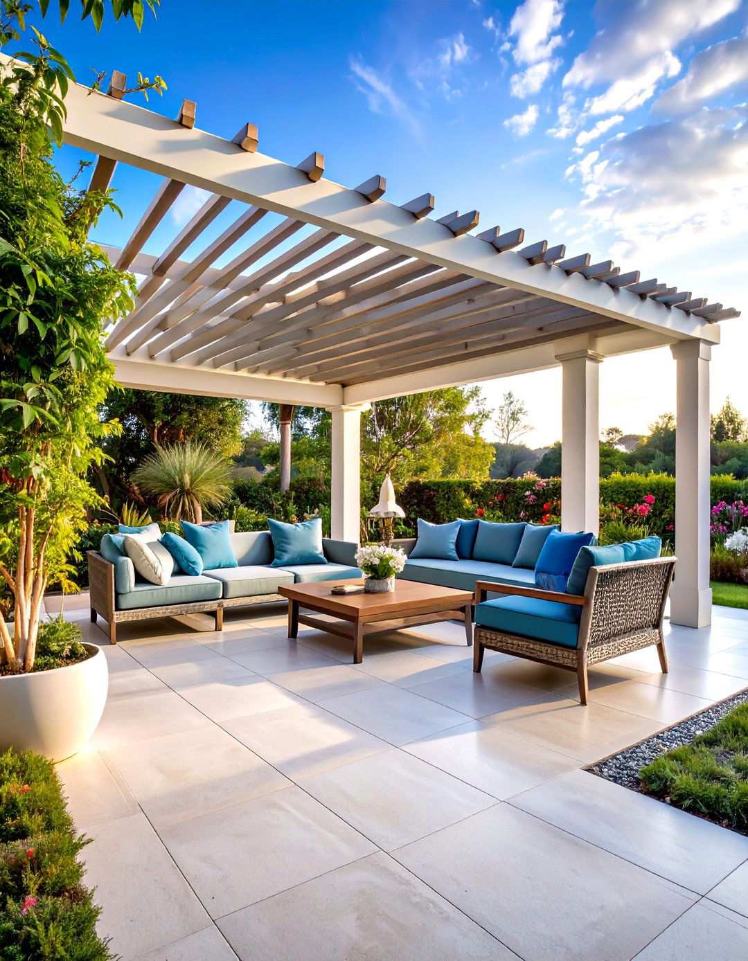Porcelain Tile Pergola Flooring - 24 Pergola Flooring Ideas