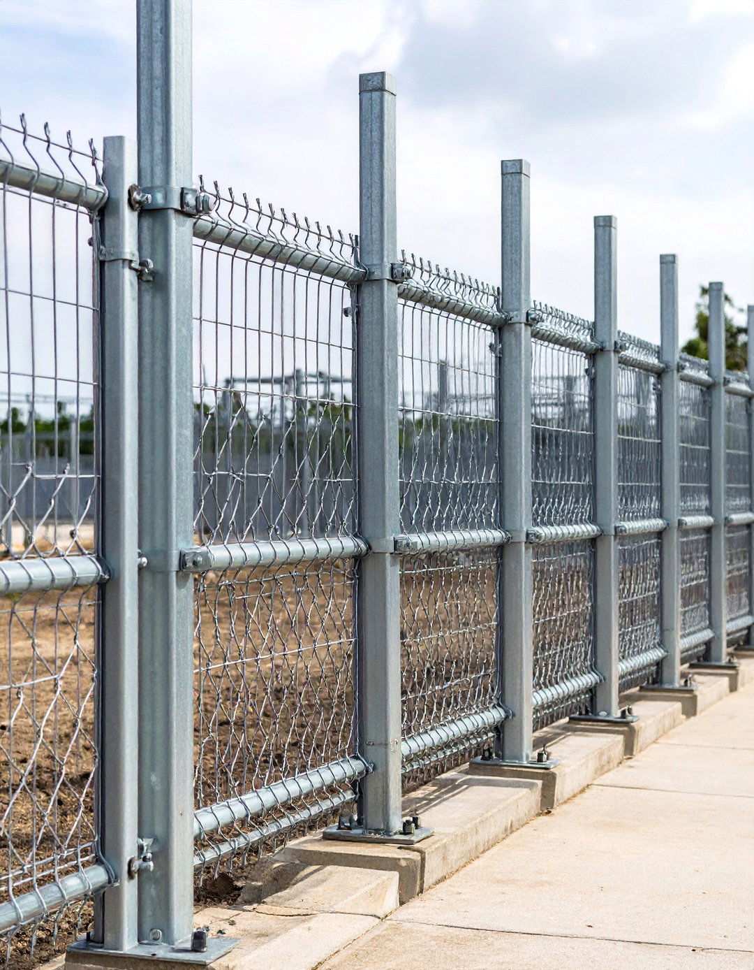 Portable Chain Link Fence Panels - 24 Temporary Fence Ideas
