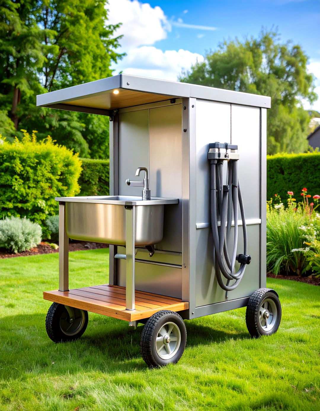 Portable Garden Washing Station - 24 outdoor sink ideas