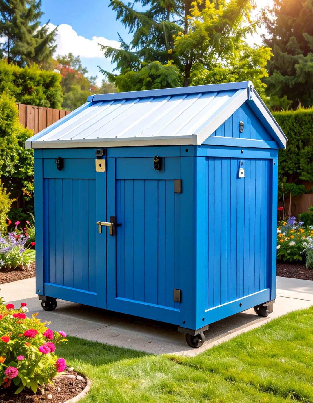 Portable Storage Box Solution - 24 Lawn Mower Storage Ideas