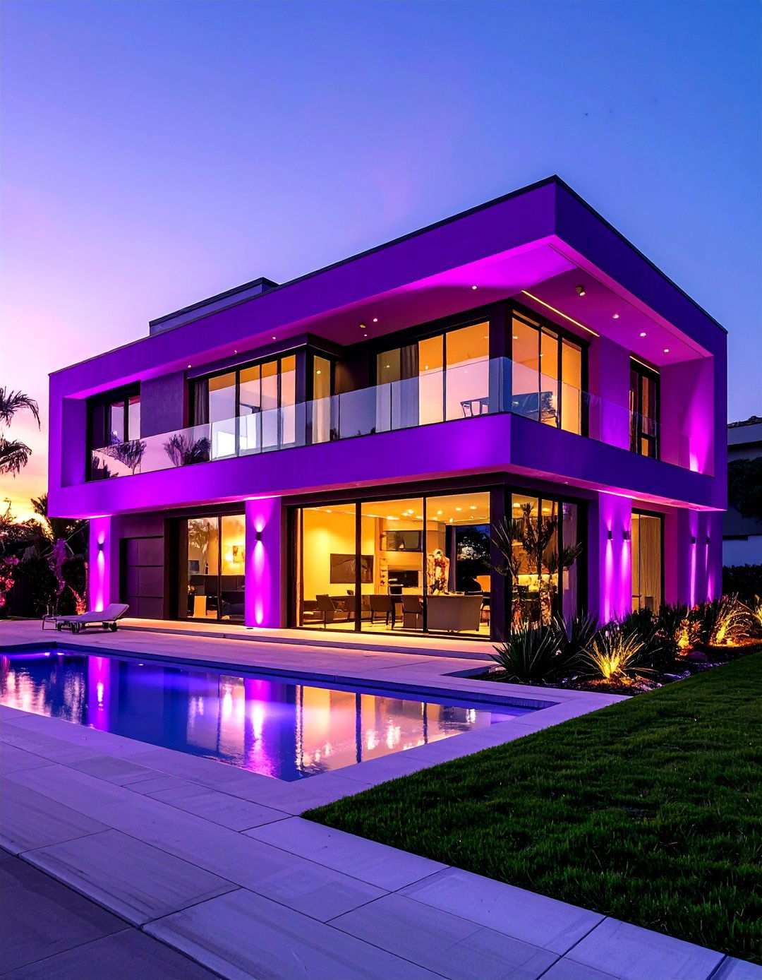 Postmodern Eclectic Purple Expression - 24 Purple House Exterior Ideas