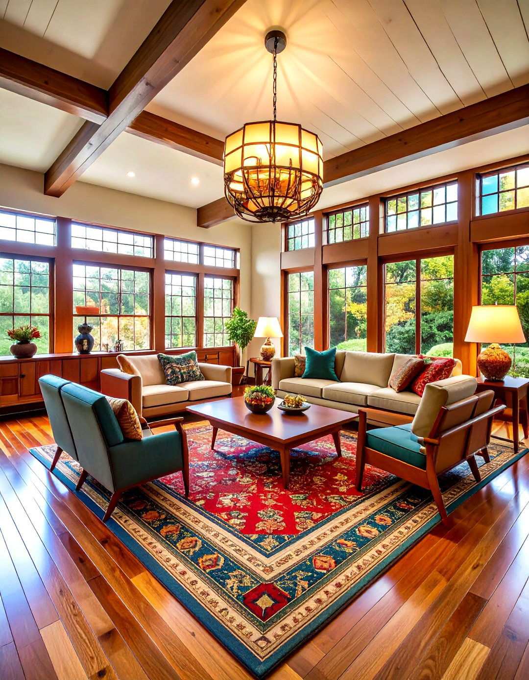 Prairie Style Open Floor Plan with Horizontal Emphasis - 24 Open Floor Plan Ideas