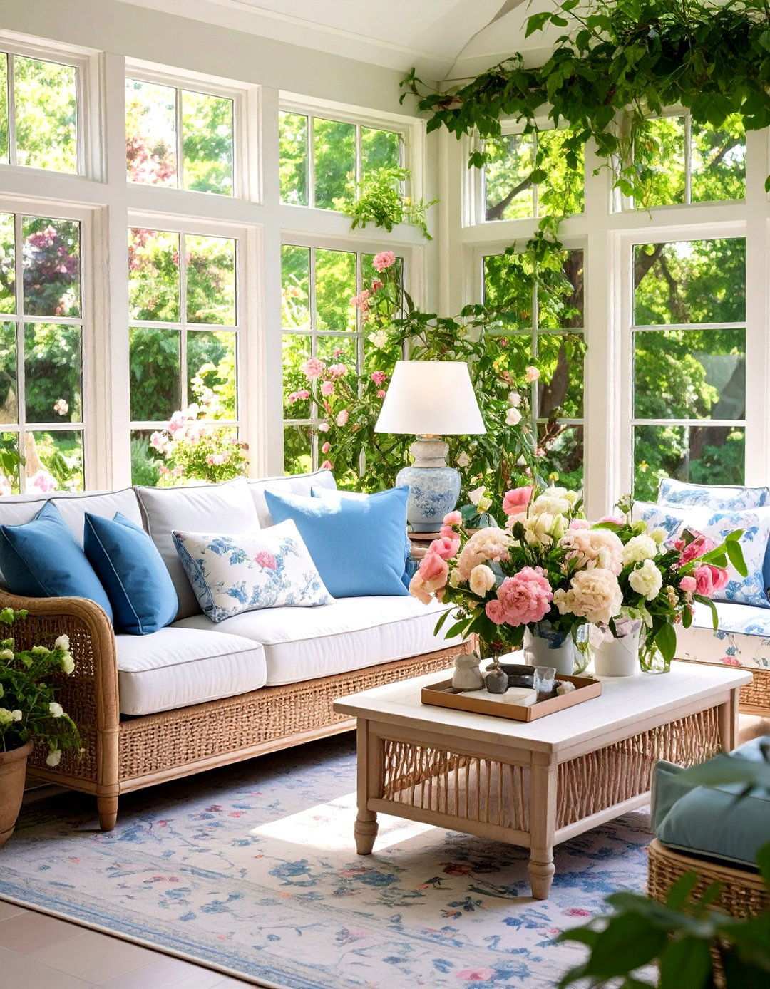 Preppy Garden Room Living Room - 24 Preppy Living Room Ideas