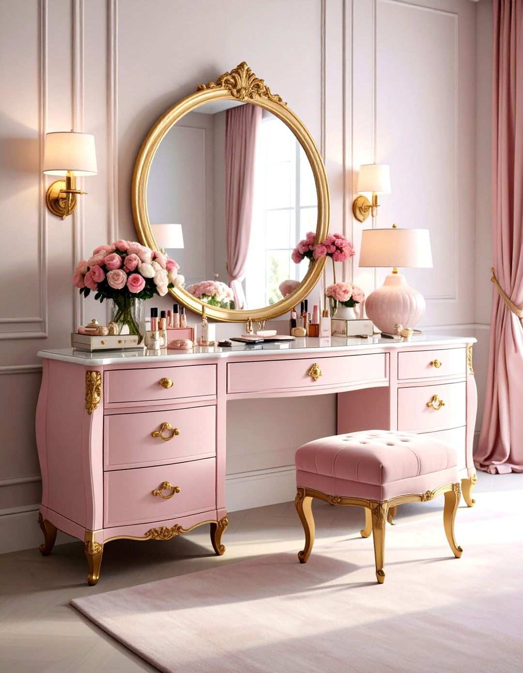 Princess Vanity Station Setup - 24 Princess Room Ideas