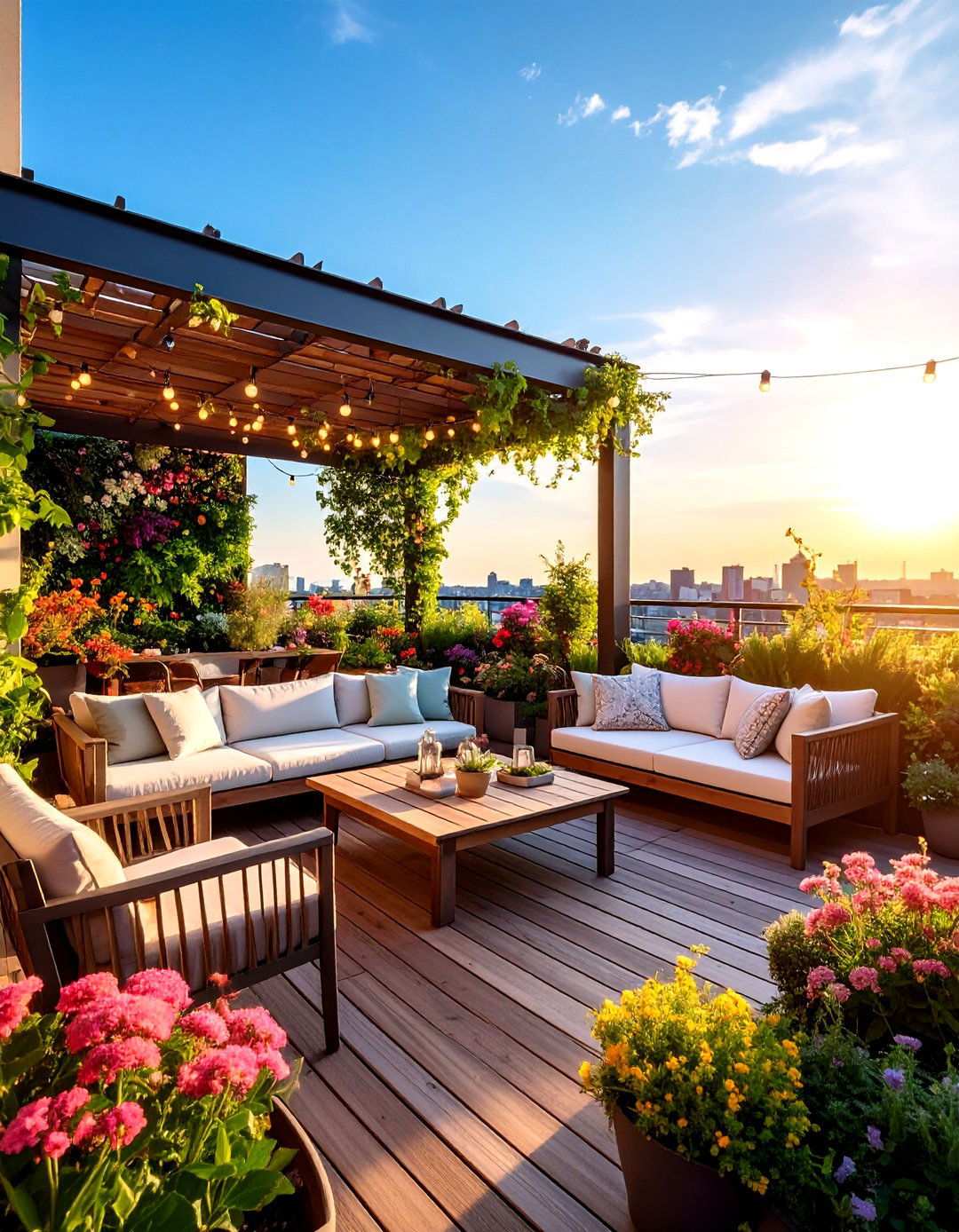 Privacy Focused Rooftop Sanctuary - 24 Rooftop Deck Ideas