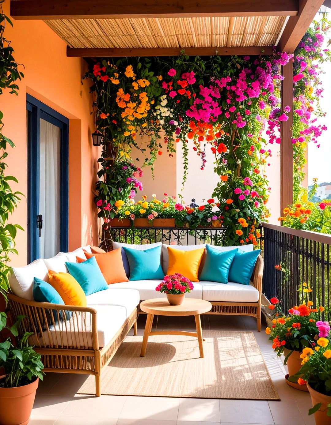 Privacy Screen Paradise - 24 Large Balcony Ideas