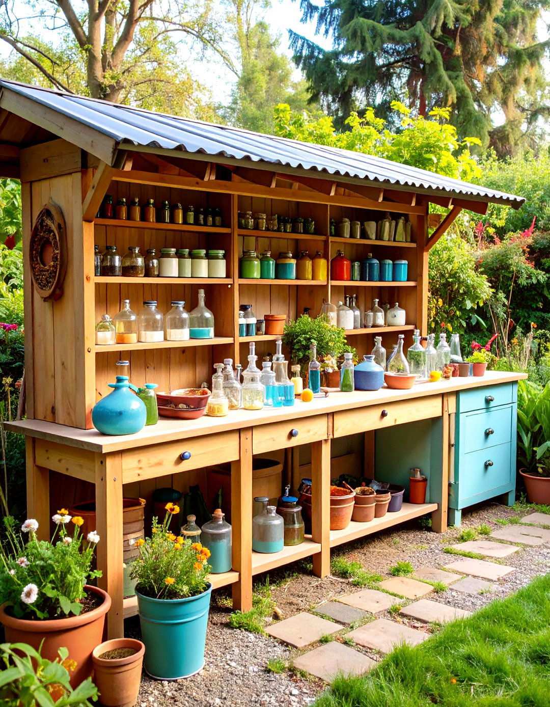 Professional Potion Laboratory - 24 Mud Kitchen Ideas for Kids