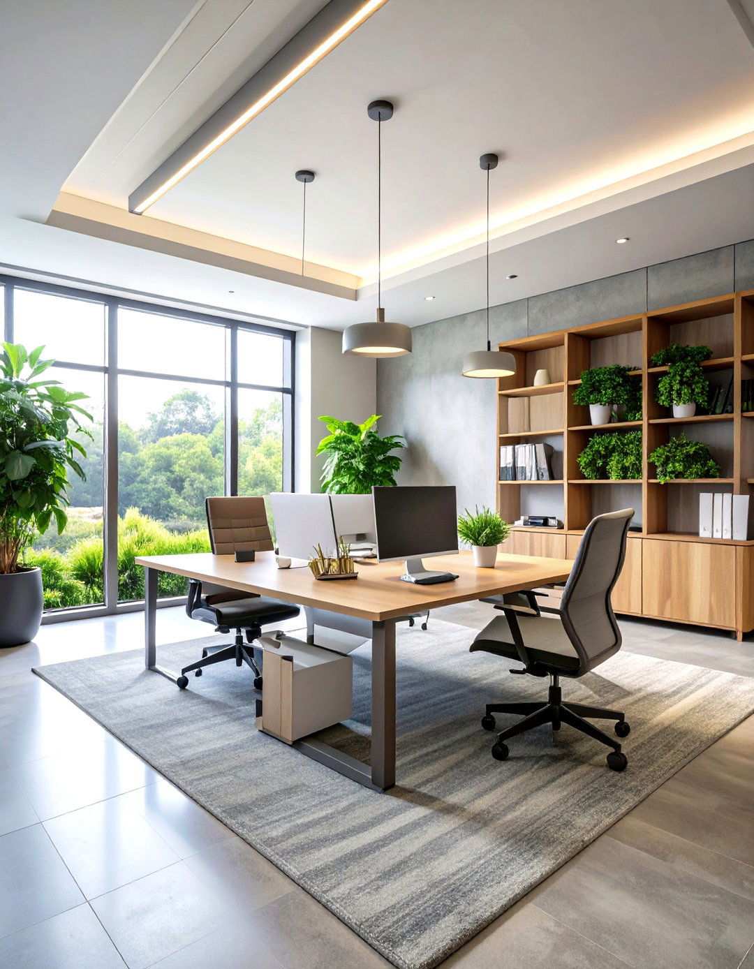 Professional Textural Office Wallpaper - 24 Office Wallpaper Ideas