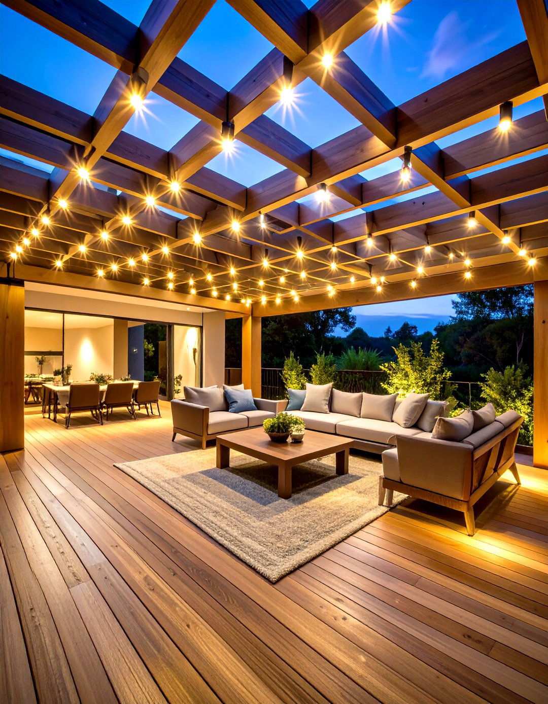 Puck Light Minimalist Design - 24 Pergola Lighting Ideas
