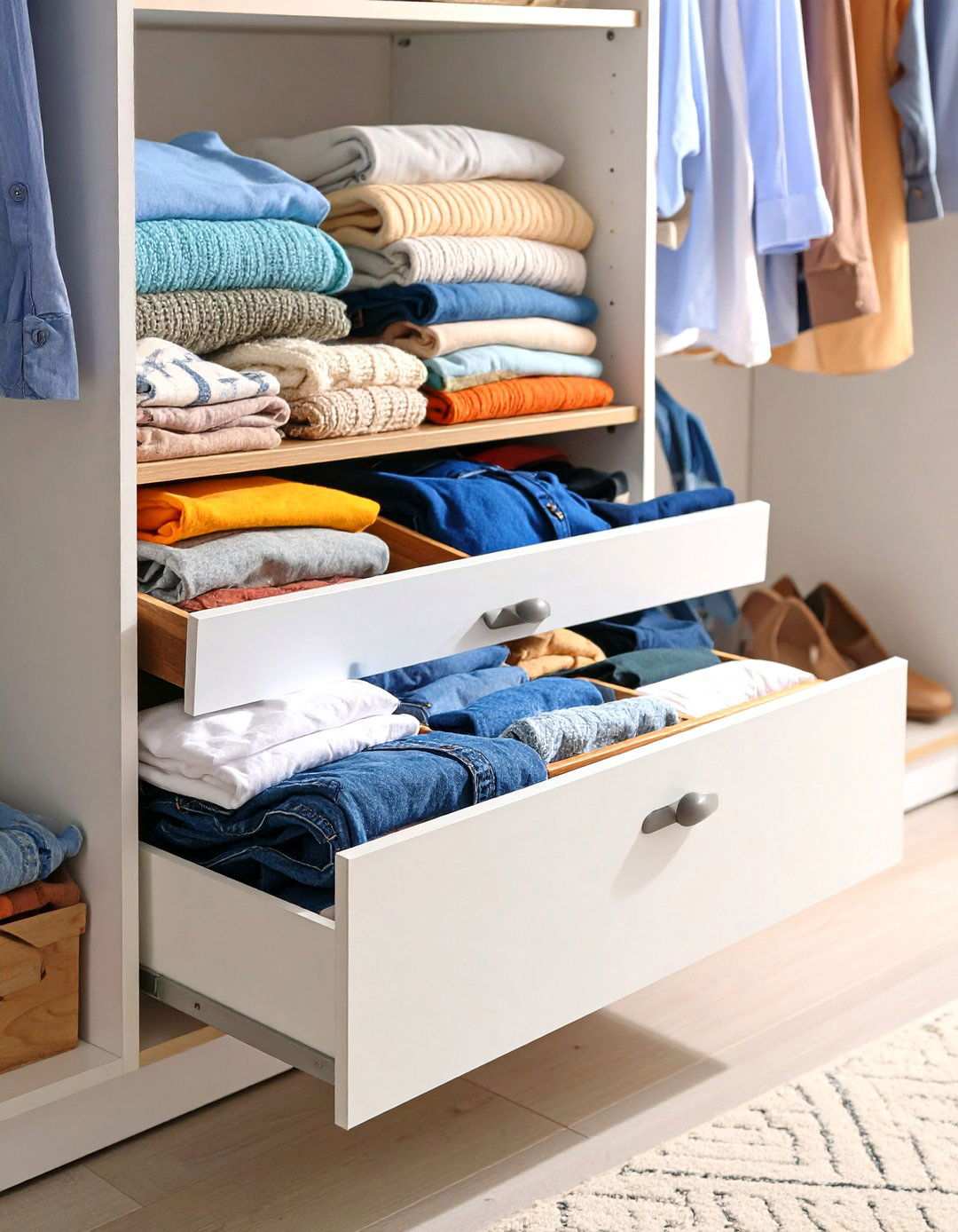 Pull Out Drawer System - 24 Small Closet Storage Ideas