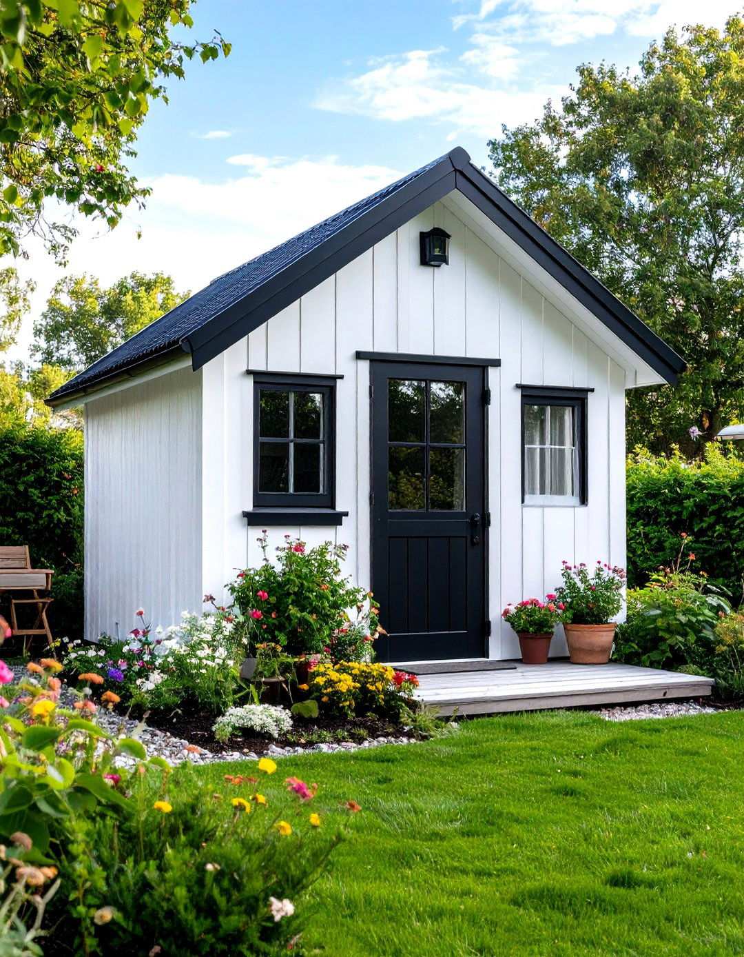 Pure White Scandinavian - 24 Shed Color Ideas
