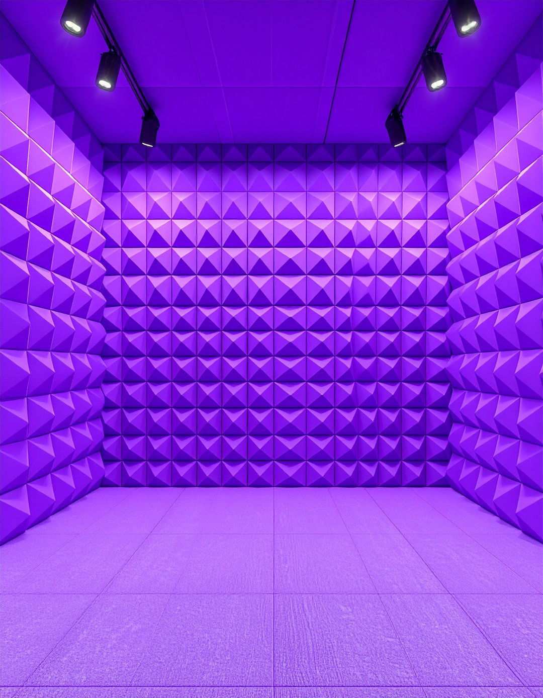 Purple Gaming Acoustic Foam Panels - 24 Purple Gaming Setup Ideas