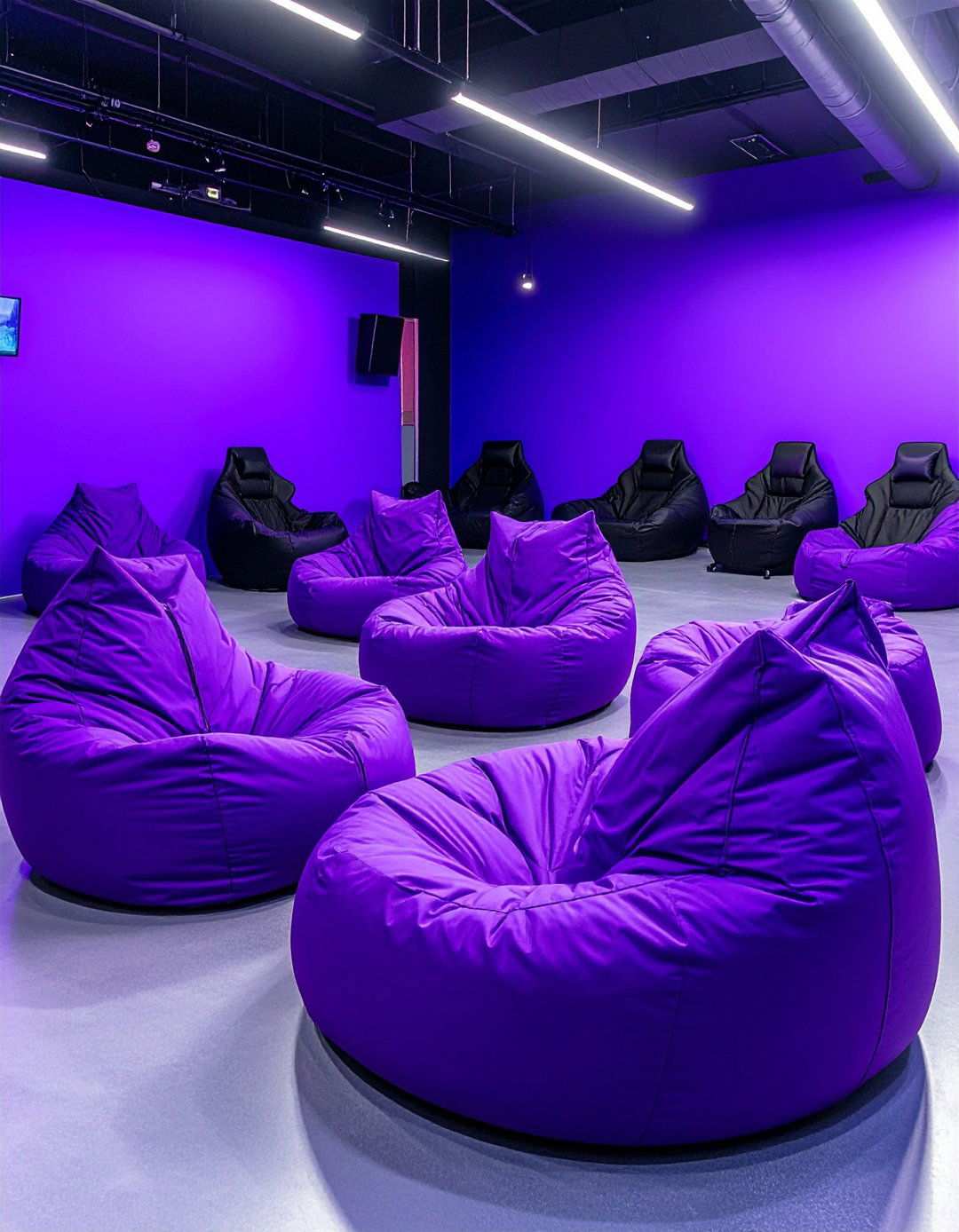 Purple Gaming Social Space Setup - 24 Purple Gaming Setup Ideas