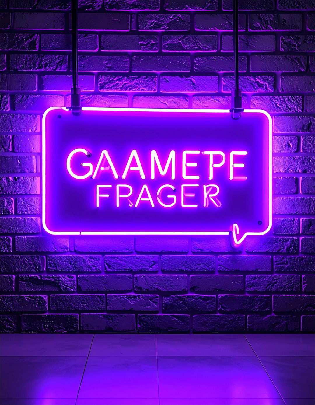 Purple Neon Gaming Sign Display - 24 Purple Gaming Setup Ideas