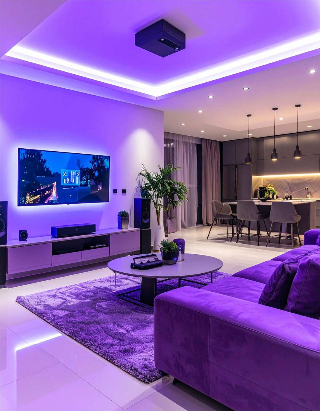 Purple Smart Home Integration Setup - 24 Purple Gaming Setup Ideas