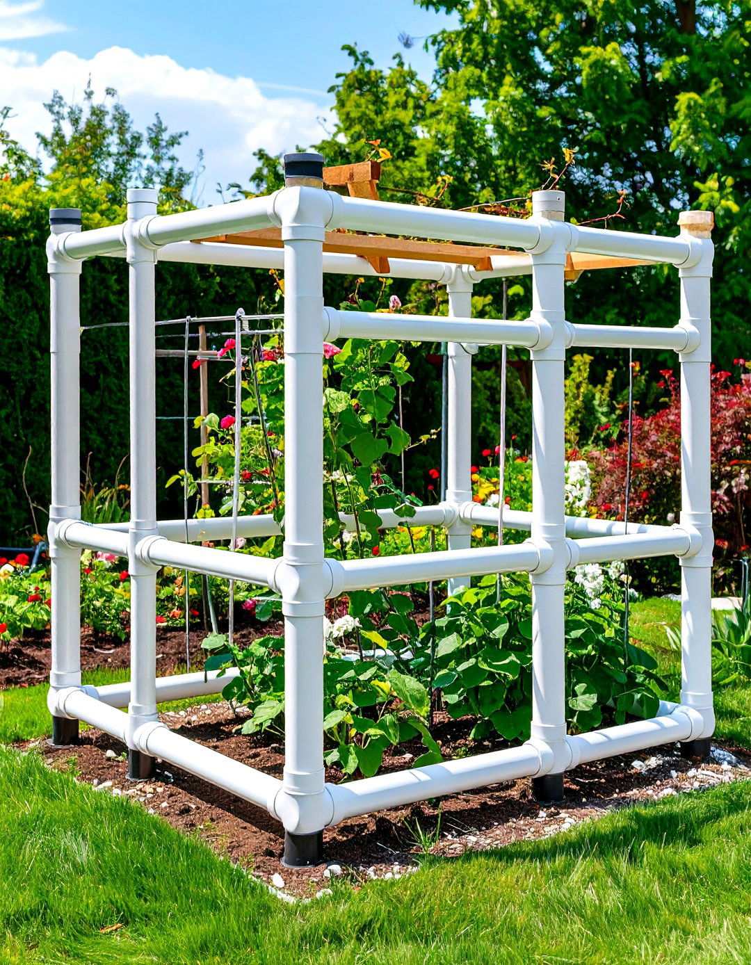 PVC Pipe Framework Systems - 24 Tomato Trellis Ideas