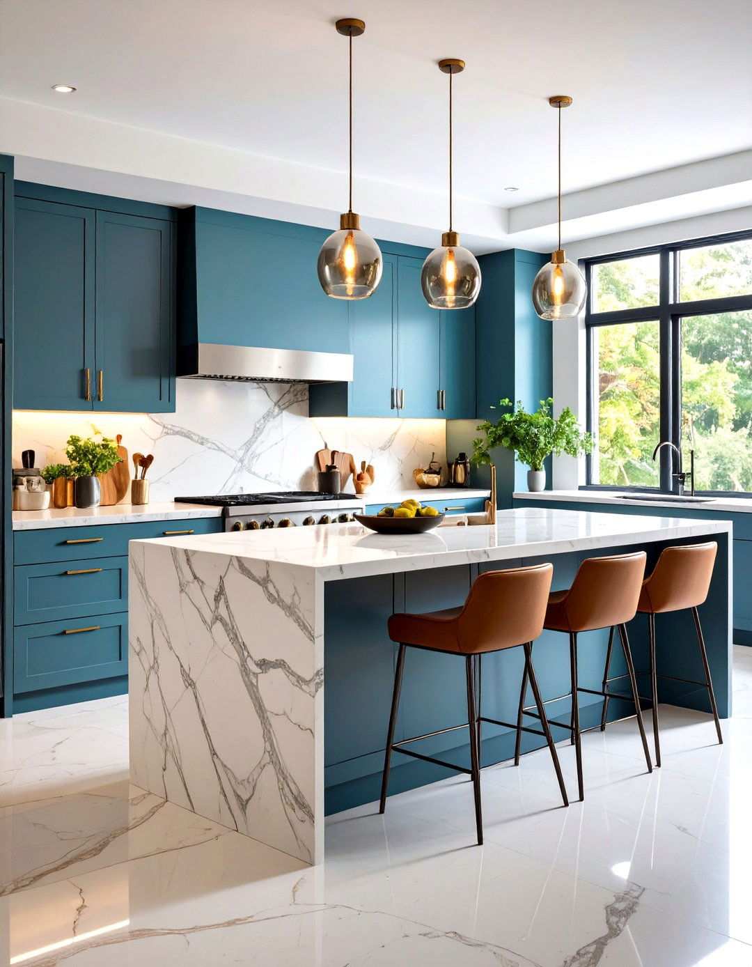 Quartzite Backsplash with Natural Durability - 24 Kitchen Backsplash Ideas