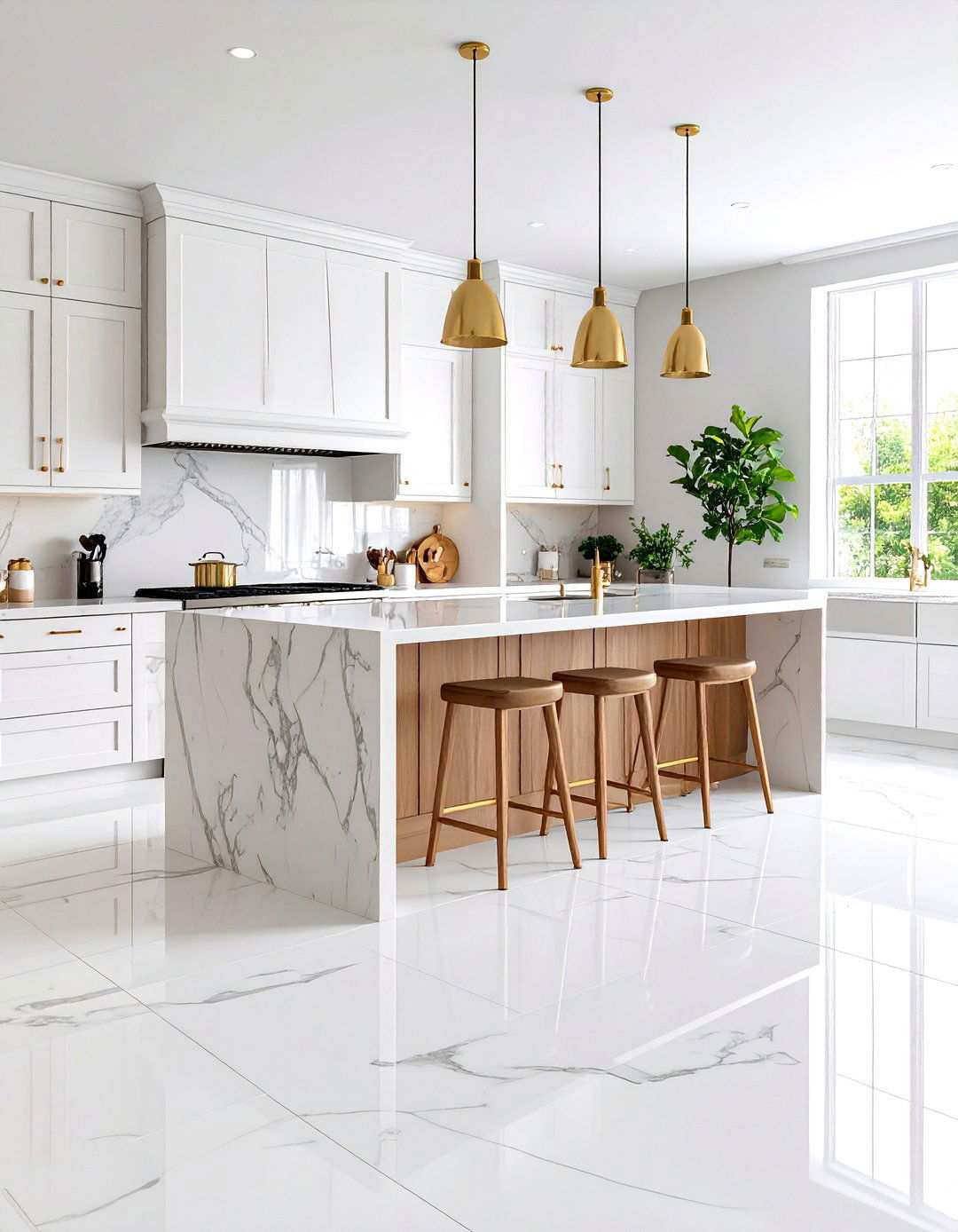 Quartzite Kitchen Floor Tiles with Natural Strength - 24 Kitchen Floor Tile Ideas