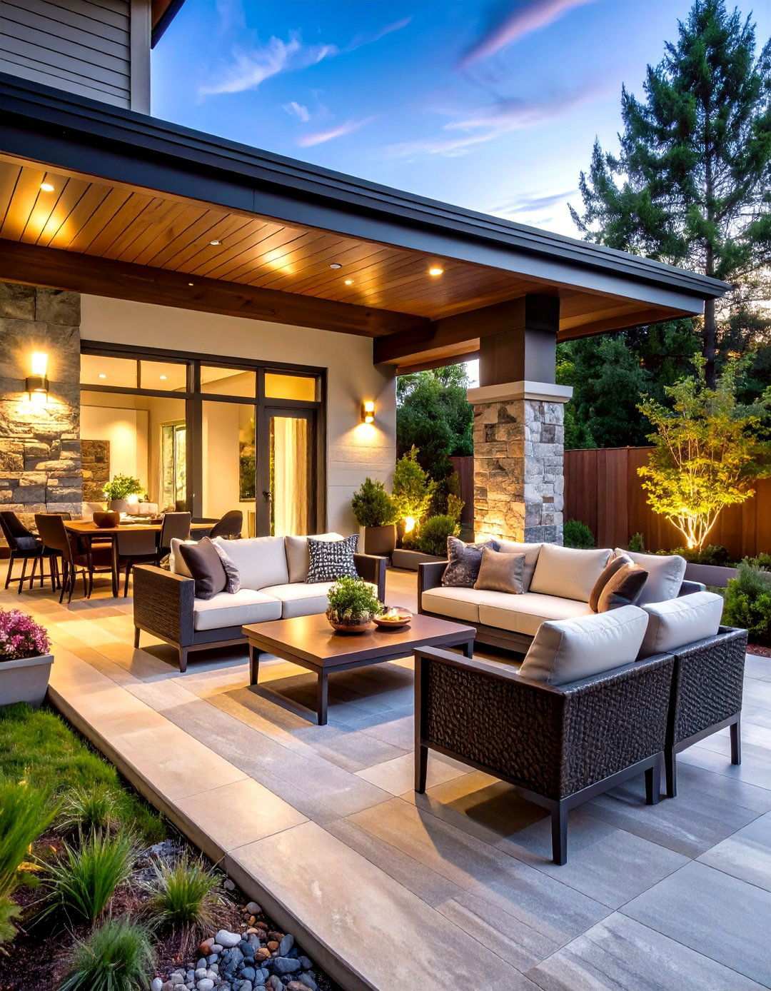 Quartzite Luxury Living - 24 Stone Porch Ideas