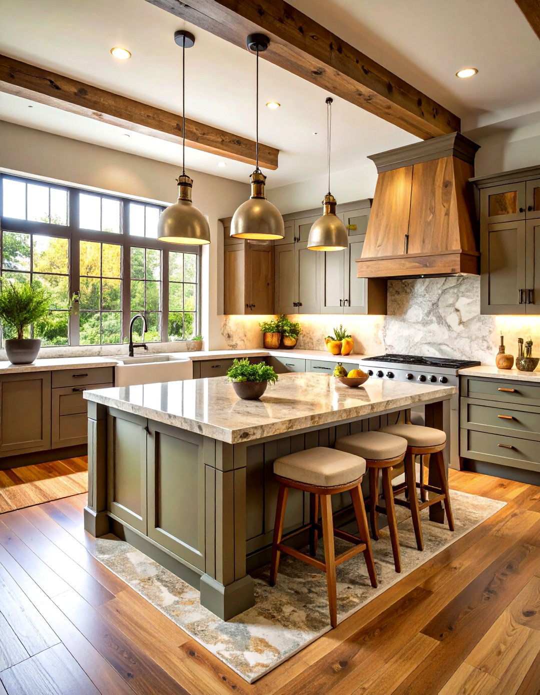 Quartzite Natural Stone - 24 Rustic Backsplash Ideas