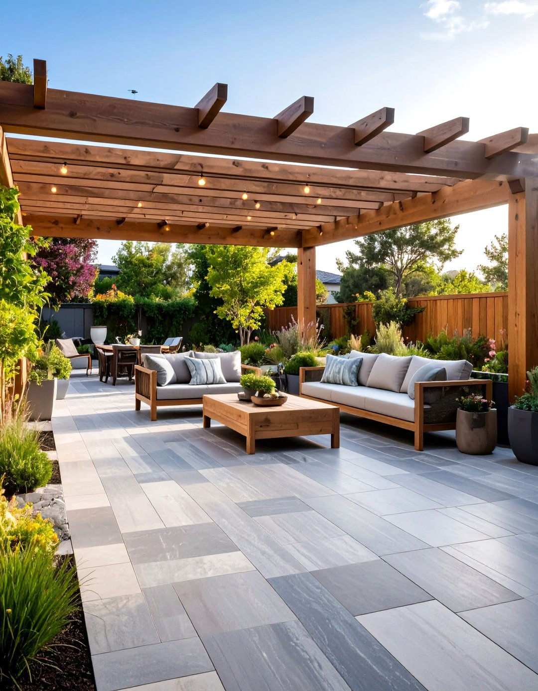 Quartzite Paver Pergola Designs - 24 Pergola Flooring Ideas