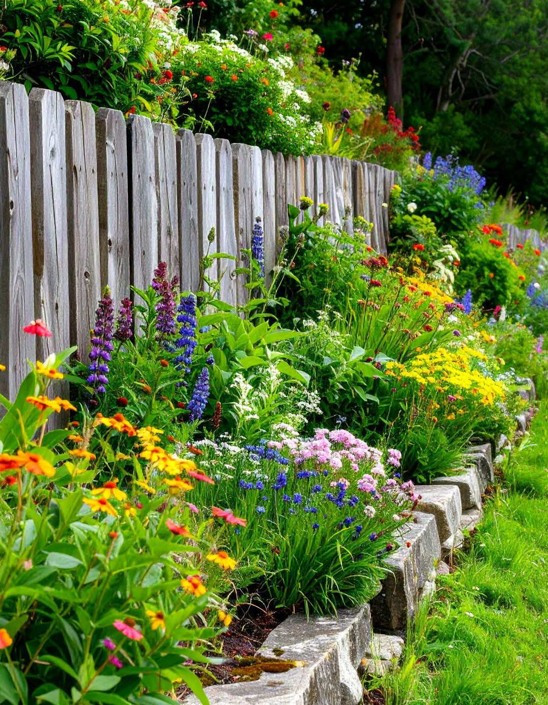 Railway Sleeper Wood Retaining Wall with Vertical Installation - 24 Wood Retaining Wall Ideas