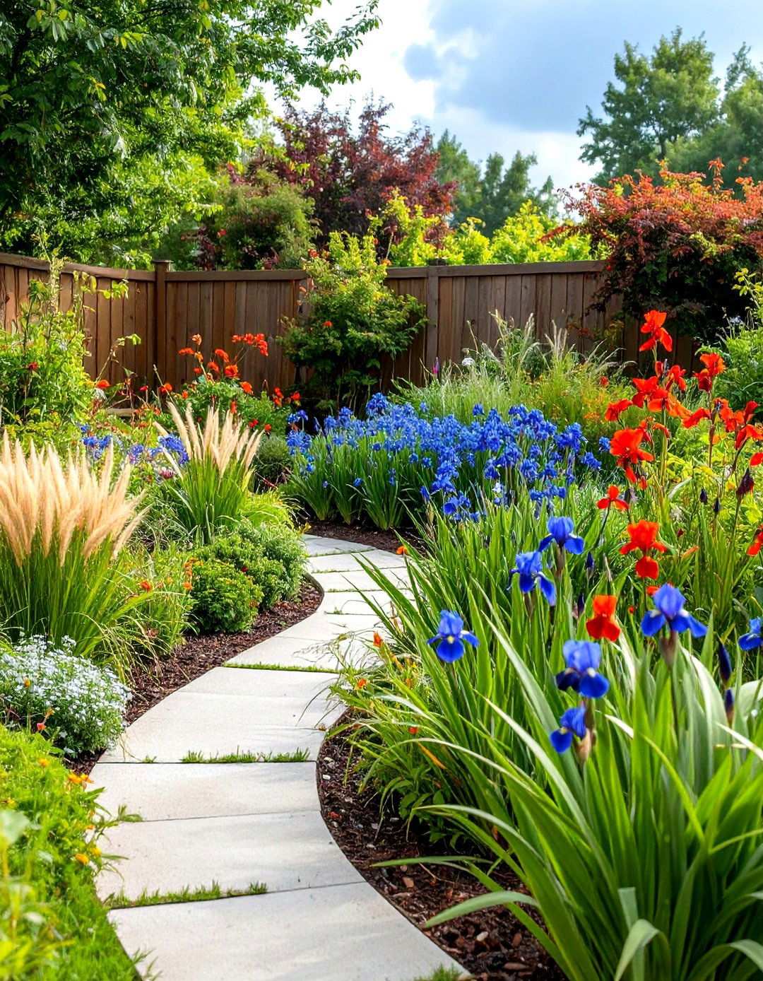Rain Garden Bioswale - 24 Perennial Flower Bed Ideas