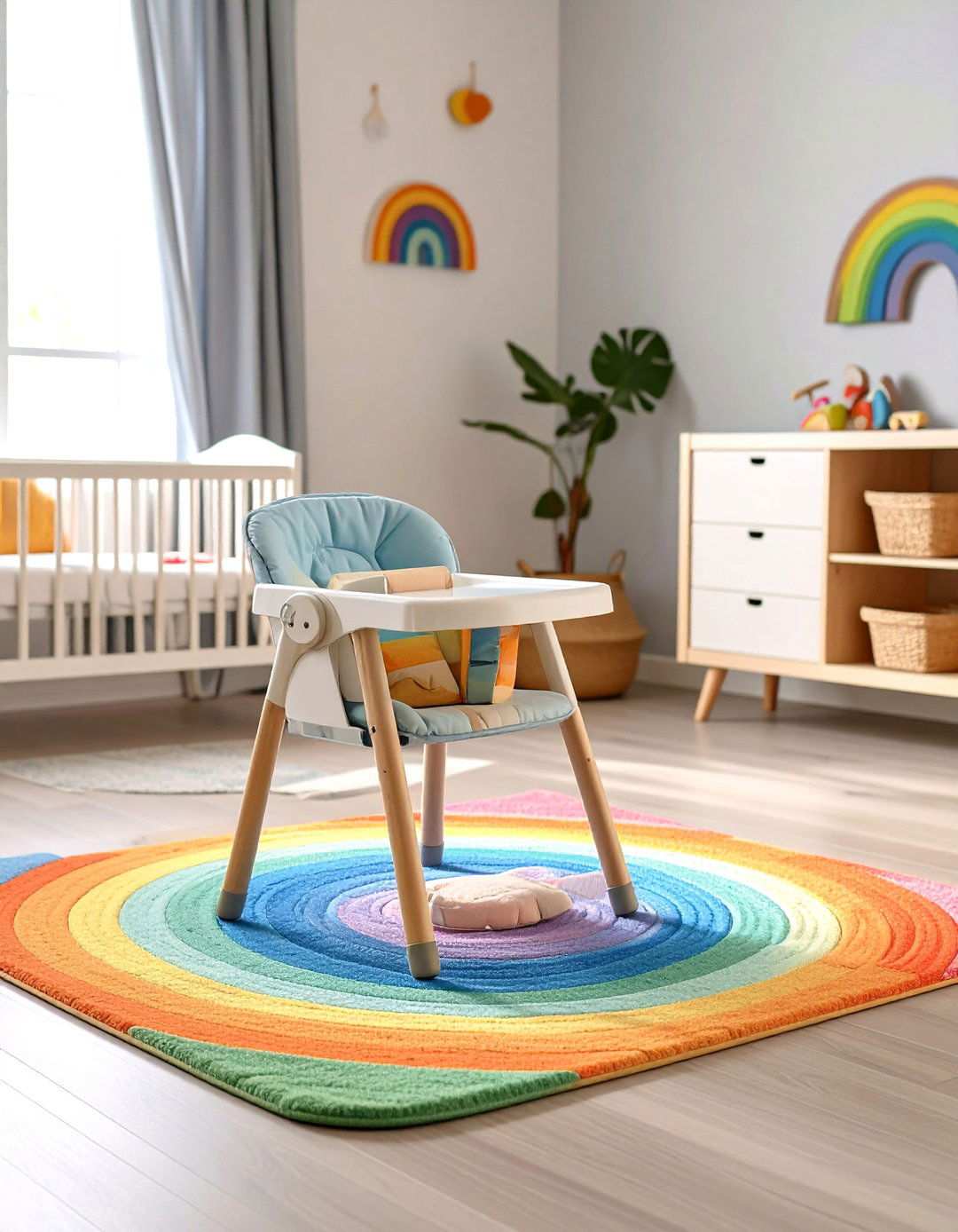 Rainbow Baby Gear Integration - 24 Rainbow Nursery Ideas