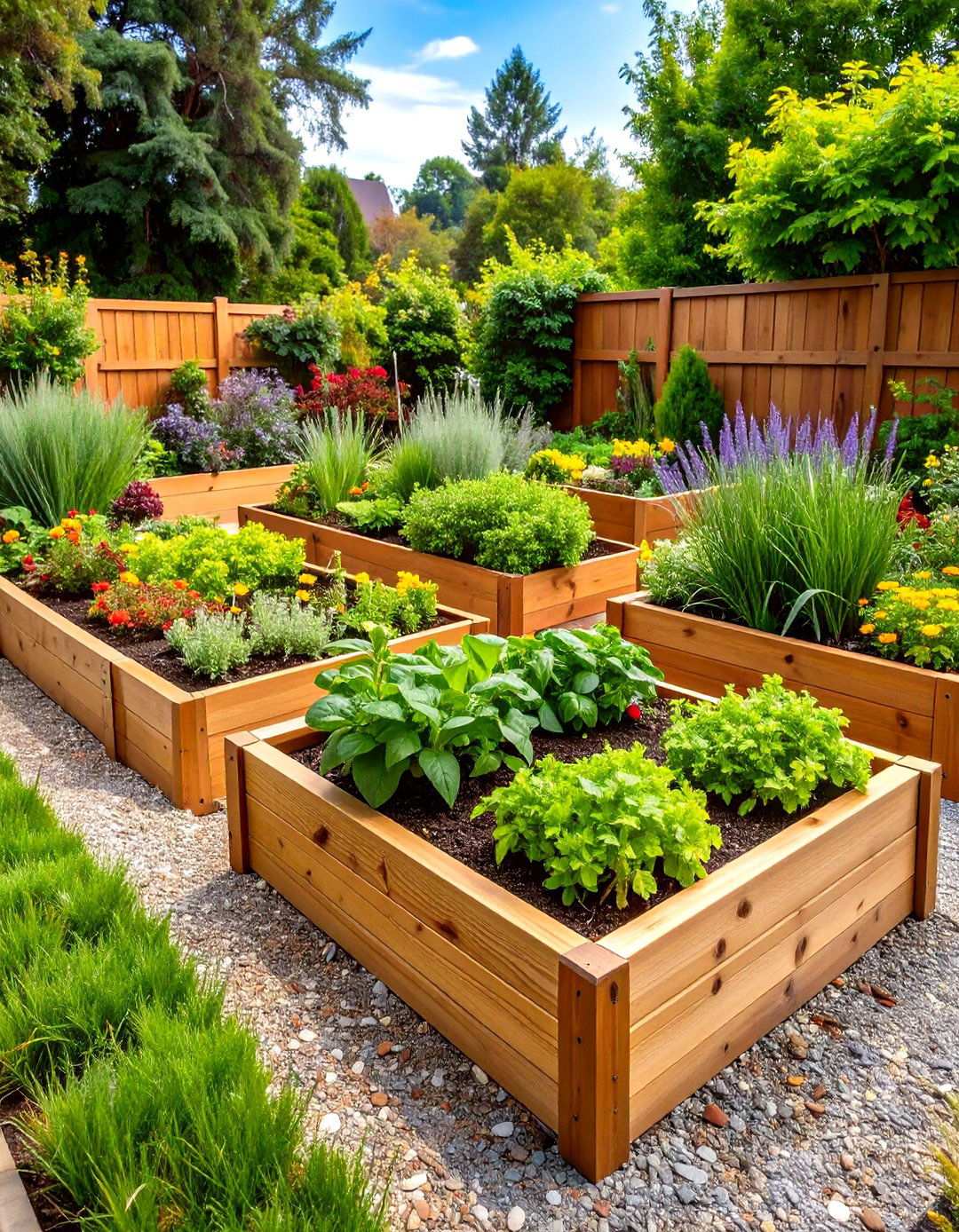 Raised Bed Culinary Herb Garden - 24 Herb Garden Ideas