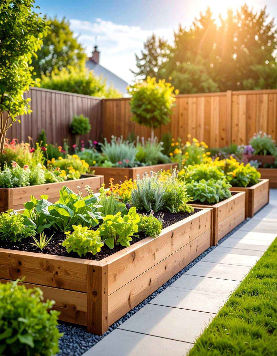 Raised Bed Garden Edging - 24 Modern Garden Edging Ideas