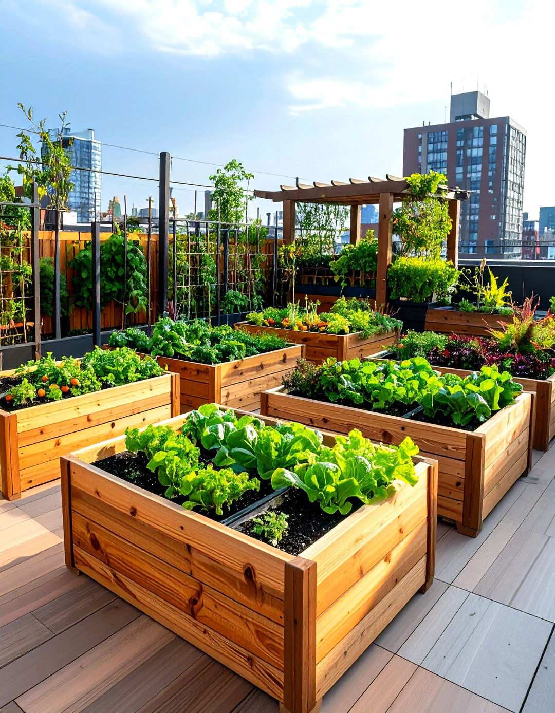 Raised Bed Garden Systems - 24 Rooftop Garden Ideas
