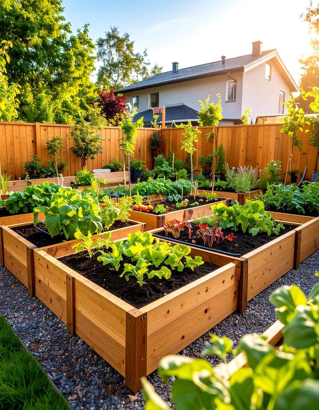 Raised Bed Kitchen Garden - 24 Tiered Garden Ideas