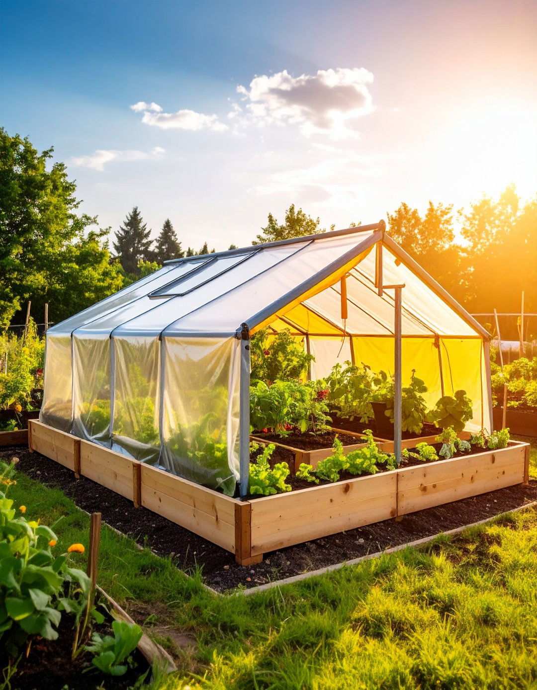 Raised Bed with Removable Seasonal Covers - 24 Raised Garden Bed Along Fence Ideas