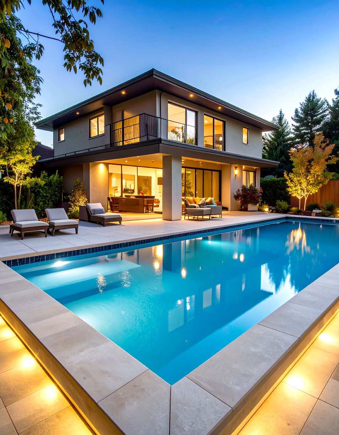Raised Concrete Pool Deck Integration - 24 Raised Concrete Patio Ideas