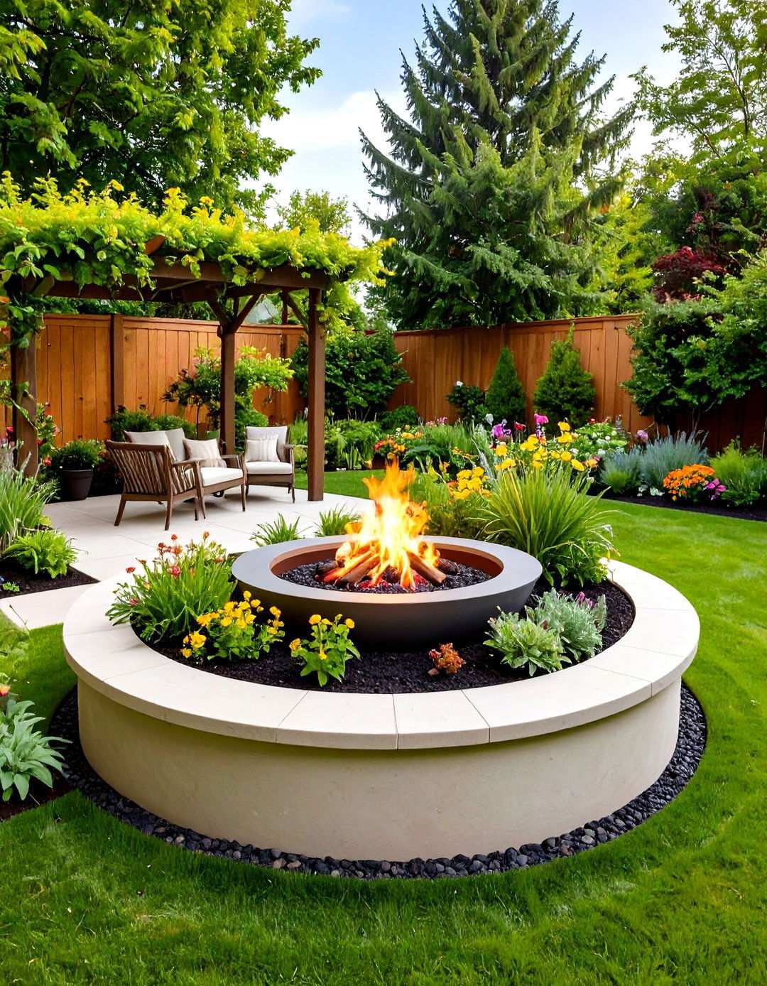 Raised Garden Bed Fire Pit - 24 Wood Burning Fire Pit Ideas